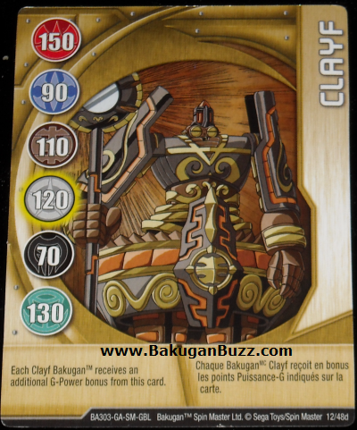 ClayF 12 48d Bakugan 1 48d Card Set
